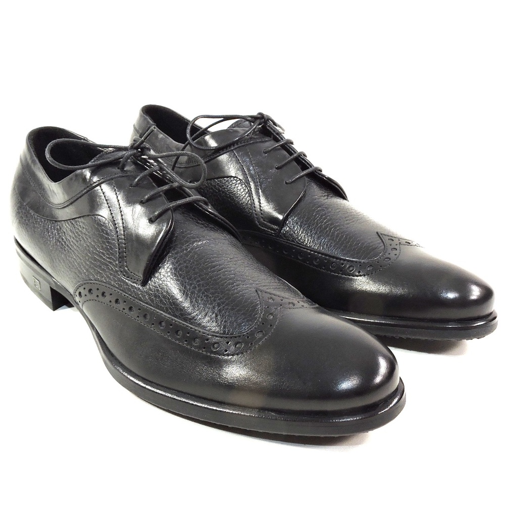 BALDININI 🇮🇹 MEN'S BLACK SOFT LEATHER COMFORT OXFORD SHOES